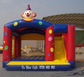 T2-2950 Feliz trampolín inflable payaso