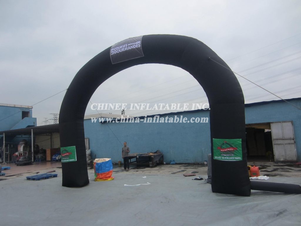 Arch1-191 Black Inflatable Arches