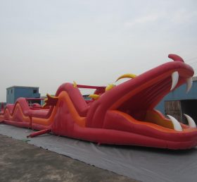 T7-161 Pista de barrera inflable gigante