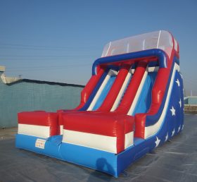 T8-504 Deslizador inflable de estrella blanca