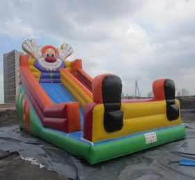 T8-203 Deslizador inflable payaso tobogán gigante al aire libre