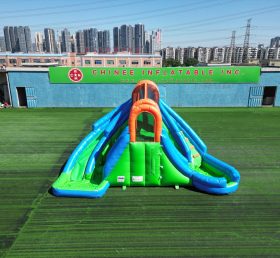 T8-555 Canal de deslizamiento inflable comercial al aire libre