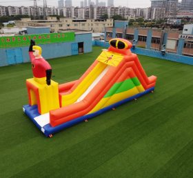 T8-1075 Equipo de agentes de Superman parque infantil de tobogán inflable