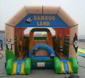 T2-2237 Trampolín inflable de bambú