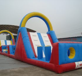 T7-408 Pista de barrera inflable gigante