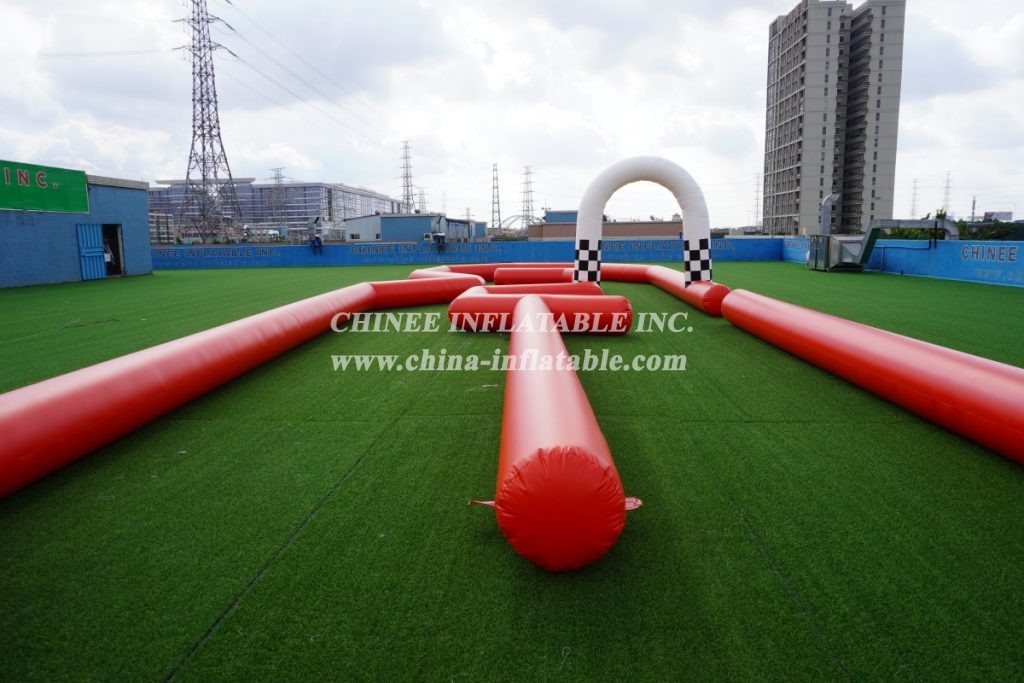 T11-519 Inflatable Race Track Challenge Sport Game