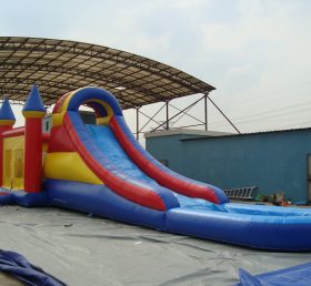 T8-1143 Deslizamiento inflable del castillo