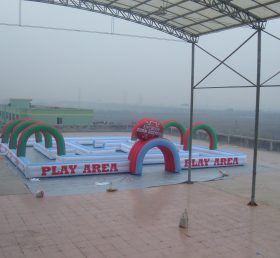 T11-931 Juego deportivo de desafío de pista inflable