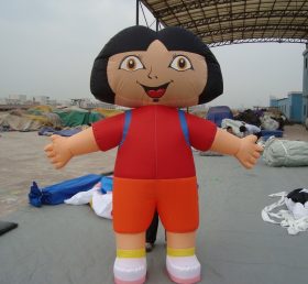 M1-59 Dora inflable caricatura móvil