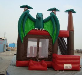 T2-385 Trampolín inflable de dinosaurio