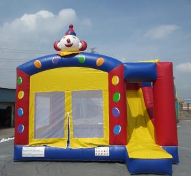 T2-2948 Feliz trampolín inflable payaso