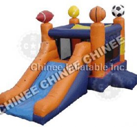 T5-154 Juego deportivo con tobogán de combinación de casa de rebote inflable