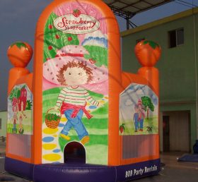 T2-2293 Trampolín inflable de galletas de fresa