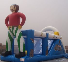 T7-182 Curso de barrera inflable pirata