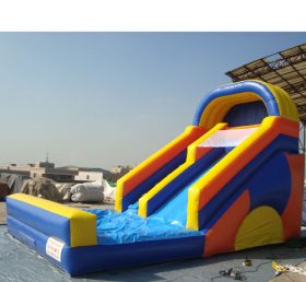 T8-1156 Deslizador inflable de tobogán comercial con piscina para niños