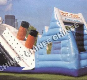 T8-137 Juego de combinación de trampolín seco inflable Titanic