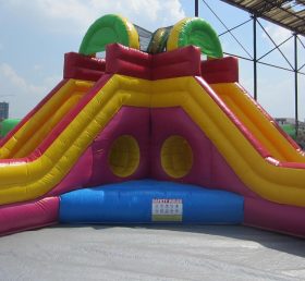 T8-153 Gigante tobogán inflable al aire libre