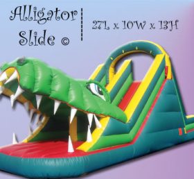 T8-184 Deslizador inflable cocodrilo