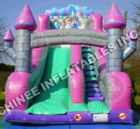 T8-480 Chica inflable trampolín y casa de puente inflable Castillo inflable seco