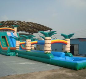 T8-527 Taladro de agua inflable con tema gigante de la jungla