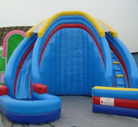 T8-614 Escalera seca inflable gigante clásica al aire libre