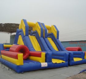 T8-632 Deslizador seco inflable gigante comercial al aire libre