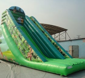 T8-697 Escalera inflable Tema de la jungla tobogán gigante