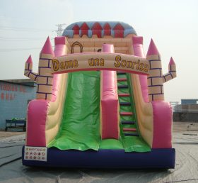 T8-758 Deslizamiento inflable del castillo