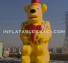 Cartoon1-727 Dibujos animados inflables de oso amarillo