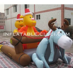 Cartoon1-790 Caricatura inflable Bell & Amp Deer