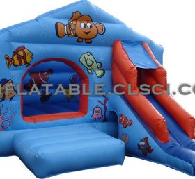 T2-1334 Trampolín inflable del mundo submarino