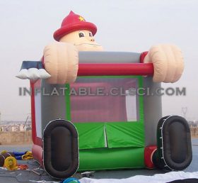 T2-2494 Trampolín inflable de dibujos animados