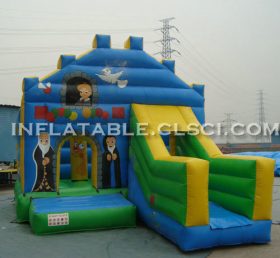 T2-2846 Trampolín inflable de dibujos animados