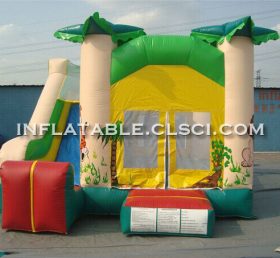 T2-2912 Trampolín inflable con tema de jungla