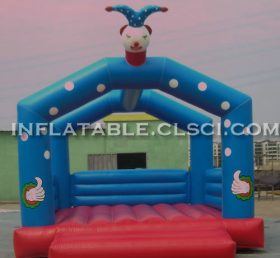 T2-2940 Feliz trampolín inflable payaso