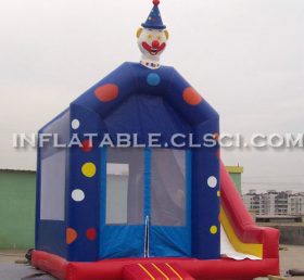 T2-2949 Feliz trampolín inflable payaso