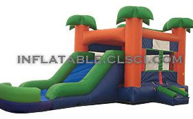 T2-862 Trampolín inflable con tema de jungla