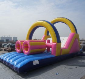 T7-128 Pista de barrera inflable gigante