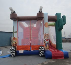 T2-3308 Castillo inflable vaquero occidental