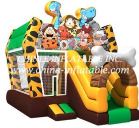 T2-3317 Castillo inflable primitivo moderno