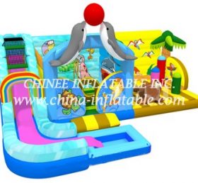 T2-3331 Combinación inflable con tobogán