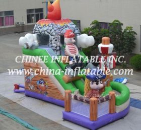 T8-1473 Escalera seca inflable gigante pirata