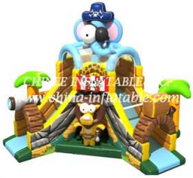 T8-1480 Escalera inflable de elefante pirata