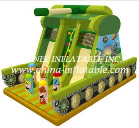 T8-1524 Taladro de tanque de barrera inflable de tema militar