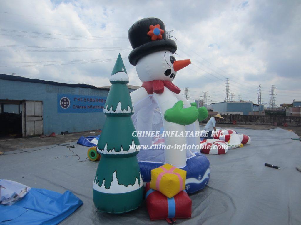 T2-3413 Christmas Tree Snowman Bouncer