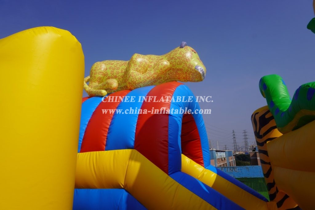 T2-3427 Amazon Safari Bounce Combo Jumping Castle