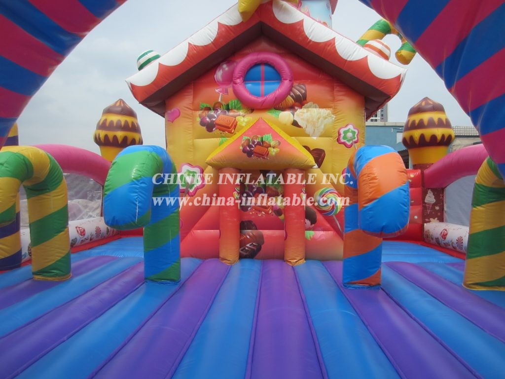 T2-3492 Candy Inflatable Playground Funcity