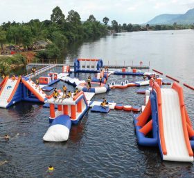 S22 Isla de agua del parque acuático del parque acuático inflable