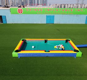 IS11-005 Juego inflable de mesa de billar inflable de snooker de fútbol