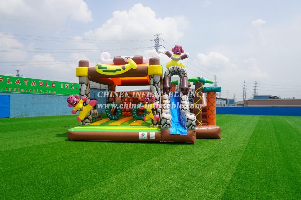 T2-011 Chinee Jungle Bouncy House With Slide